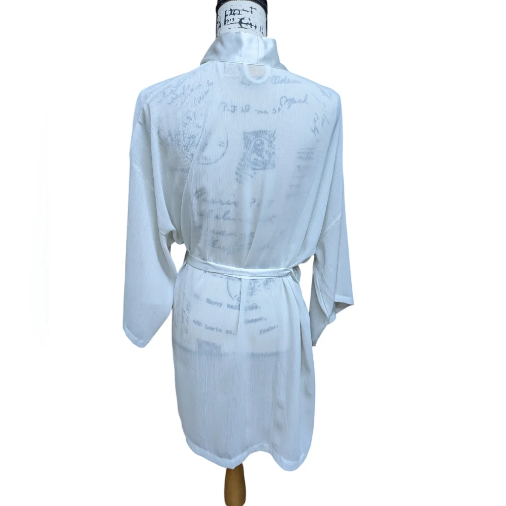 Victoria's Secret Vintage Gold Label Sheer Robe One Size